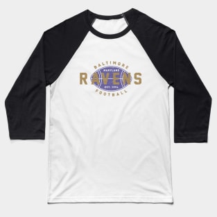 Vintage Baltimore Ravens 2 by Buck Tee Baseball T-Shirt